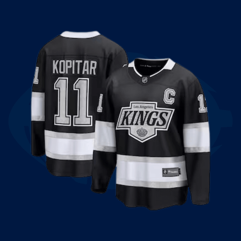 Jersey NHL Los Angeles Kings - Preta - Huddle Store