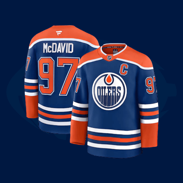 Jersey NHL Edmonton Oilers - Azul - Huddle Store