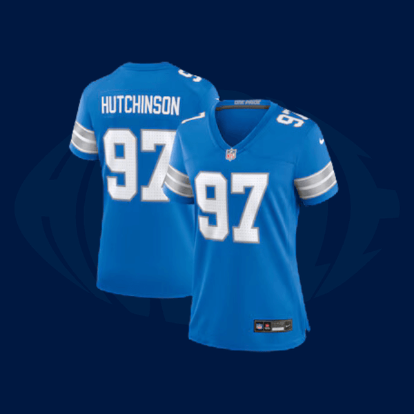 Jersey NFL Detroit Lions - Azul - Feminina - Huddle Store