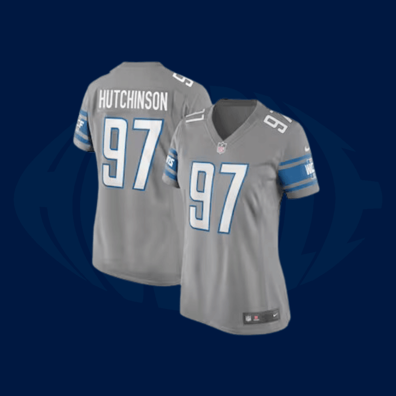 Jersey NFL Detroit Lions - Cinza - Feminina - Huddle Store