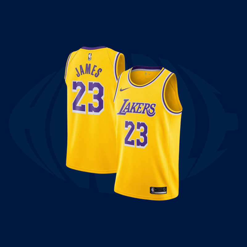 Jersey NBA Los Angeles Lakers Amarela - Huddle Store