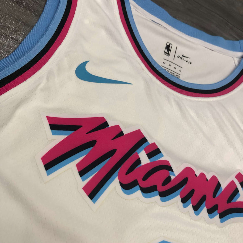 Jersey NBA Miami Heat Vice City White - Huddle Store