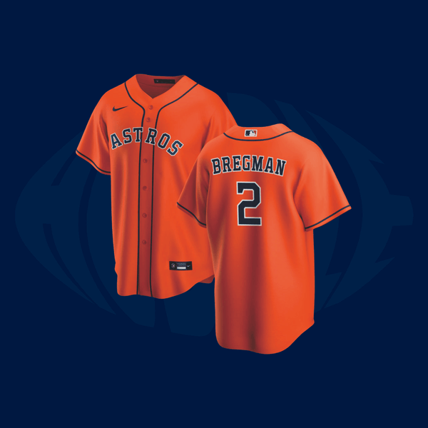 Jersey MLB Houston Astros - Laranja - Huddle Store