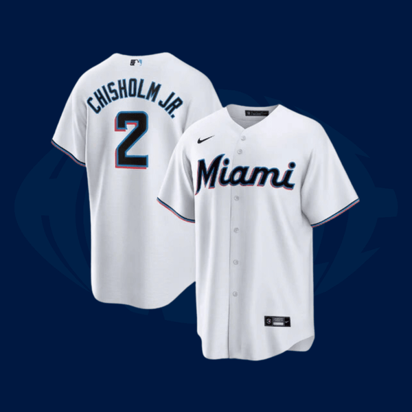 Jersey MLB Miami Marlins - White