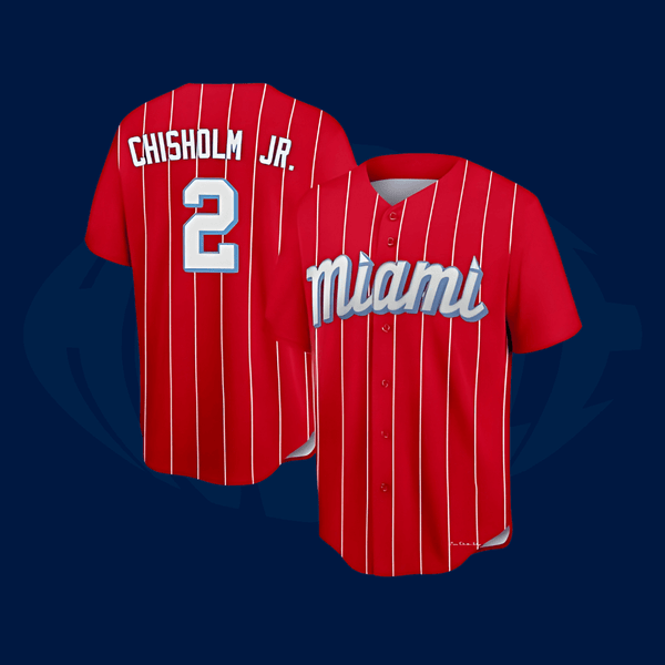 Jersey MLB Miami Marlins - Red