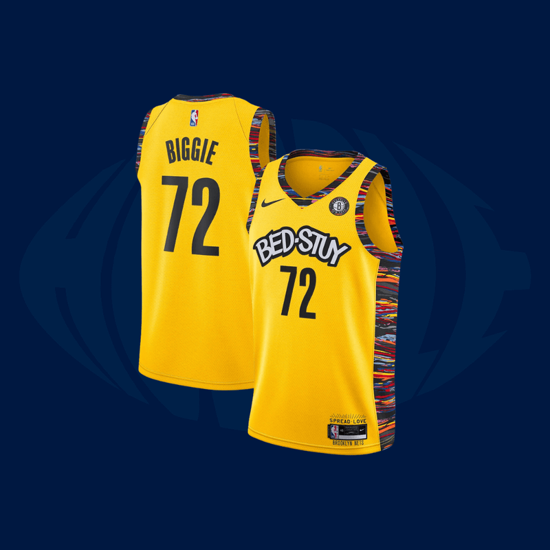 Jersey NBA Brooklyn Yellow - Huddle Store