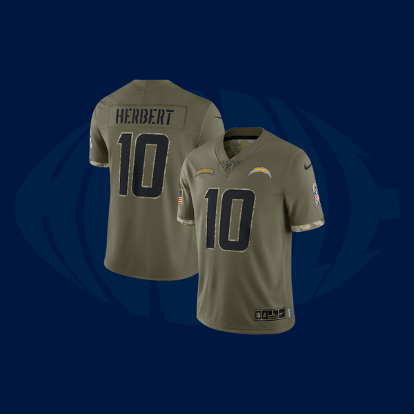 Jersey NFL Los Angeles Chargers Salute To Service 2022 - Huddle Store